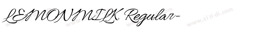 LEMONMILK Regular字体转换 LEMONMILK Regular字体转换